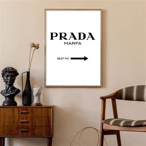 black prada wall art|Prada picture for walls.